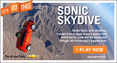 CHEVY SONIC SKYDIVE